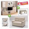 Pack conjunto ahorro salón Adelfas - Mueble salón + sofá...