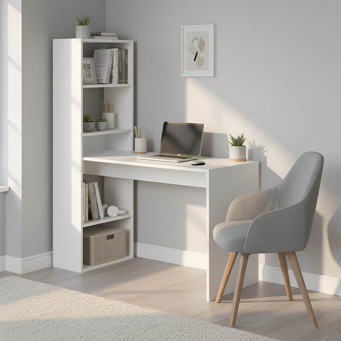 Mesa estudio con estantería 120 cm Proyect