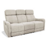 Sofá relax Kardashian beige tres plazas 180 cm