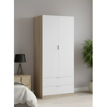 Armario dos puertas Practik y dos cajones 81 cm