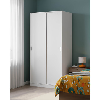 Armario dos puertas Flow correderas 100 cm