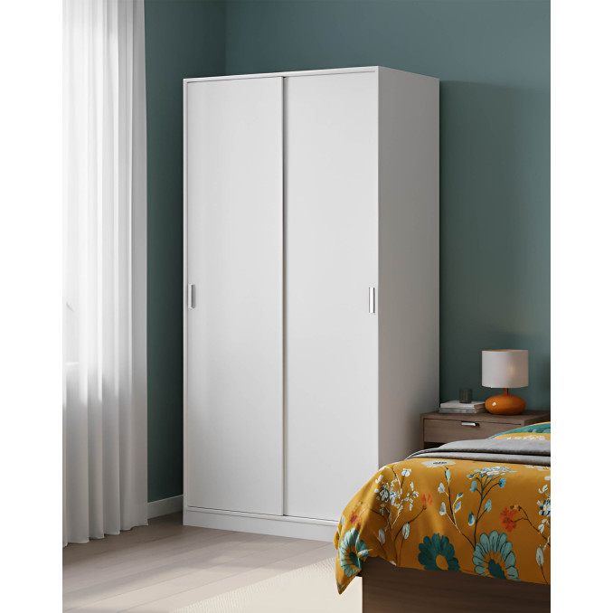 Armario dos puertas Flow correderas 100 cm