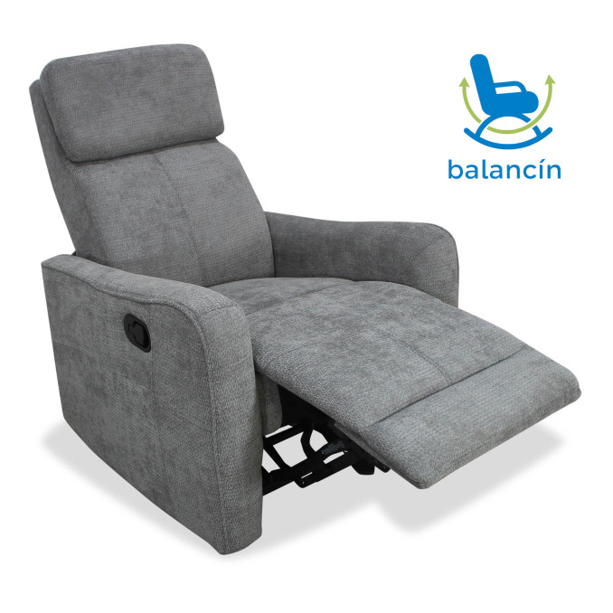 Sillón balancin relax Kardashian gris