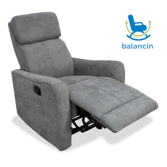 Sillón balancin relax Kardashian gris