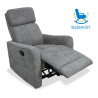 Sillón balancin relax Kardashian gris