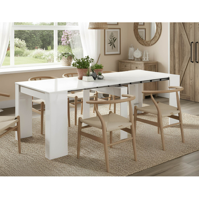 Mesa multifunción extensible de 90 cm a 237 cm...