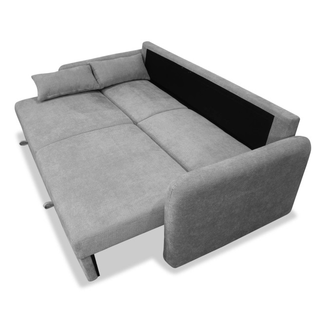 Maxi sofá cama tres plazas Brooklyn gris 210 cm
