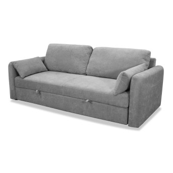 Maxi sofá cama tres plazas Brooklyn gris 210 cm