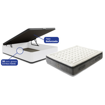 Conjunto canapé y colchón Imperium 150x190