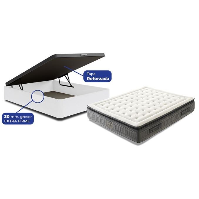 Conjunto canapé y colchón Imperium 150x190