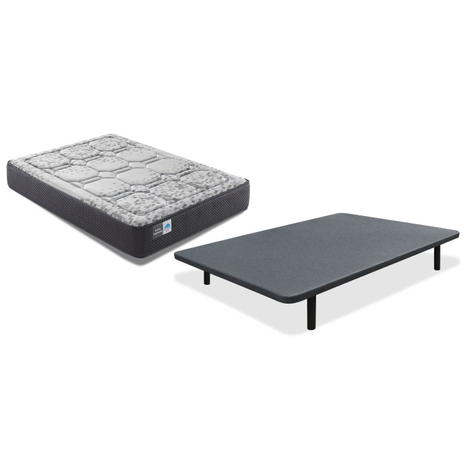 Conjunto colchón ViscoGrafeno y base 90x190 con...