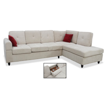 Sofá rinconera derecha chaiselongue Cornell 245 cm