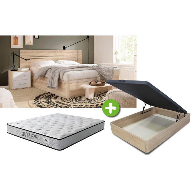 Pack Dormitorio 135x190 Barcelona - Cabecero +...