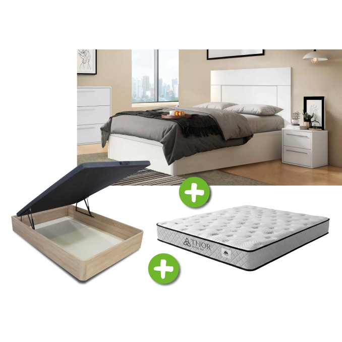 Conjunto Dormitorio 135x190 Chamberí - Cabecero...