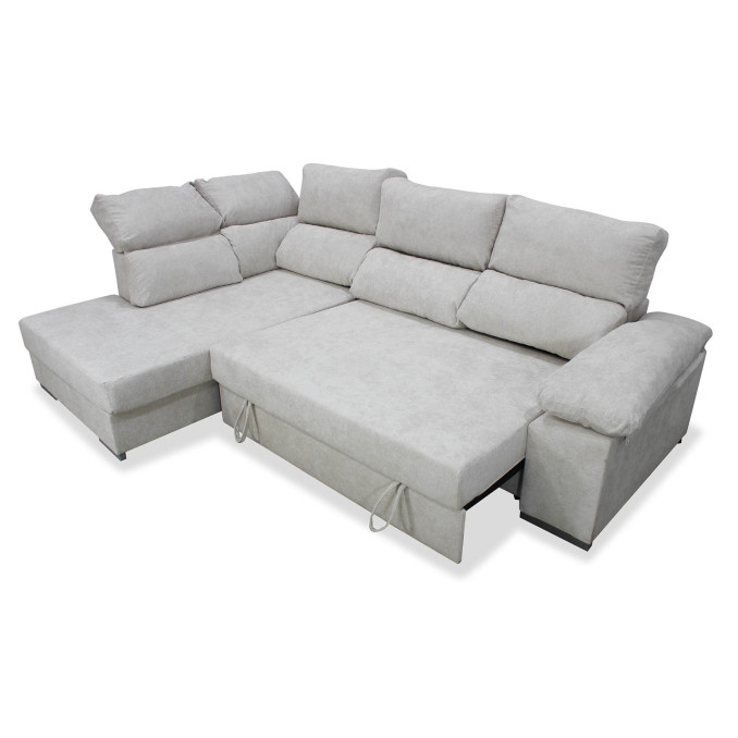 Sofá cama rinconera Italia izquierda 280 cm.