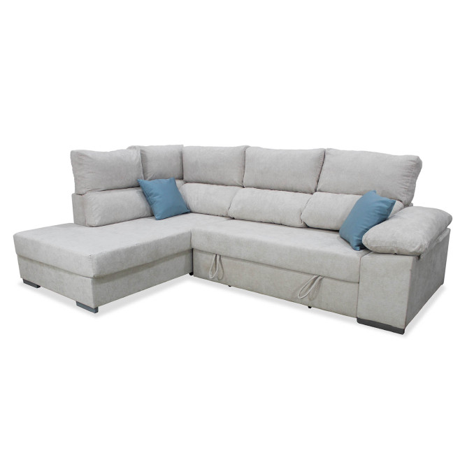 Sofá cama rinconera Italia izquierda 280 cm.