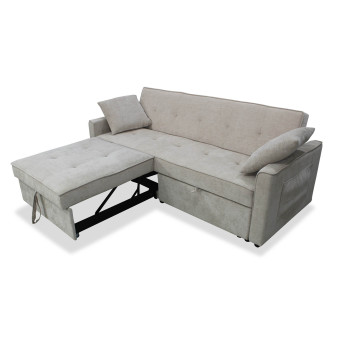 Sofá chaise longue cama Jimi beige 190 cm