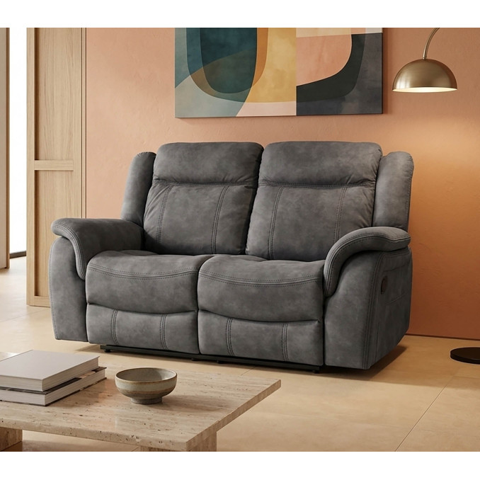 Sofá relax dos plazas 148 cm reclinable Indiana...