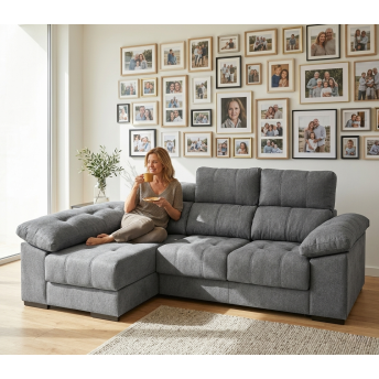 Sofá chaise longue izquierda 280 cm Imola