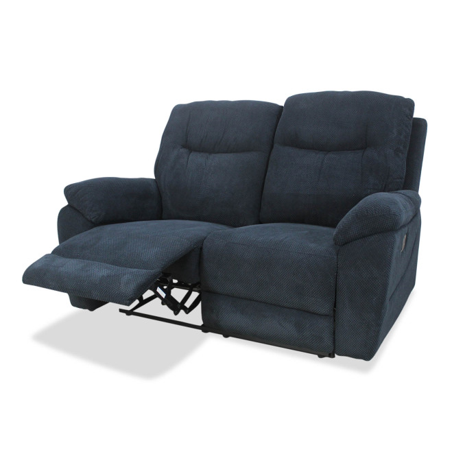 Sillón Relax dos plazas Módena dark blue 155 cm