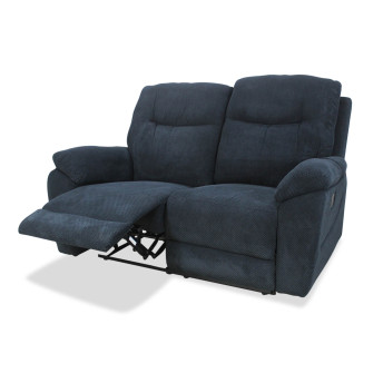 Sillón Relax dos plazas Módena dark blue 155 cm