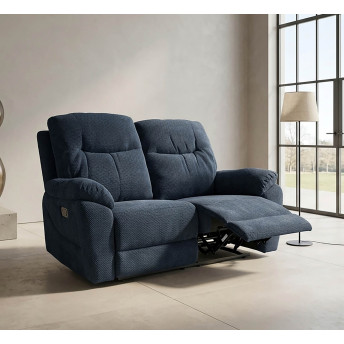 Sillón Relax dos plazas Módena dark blue 155 cm