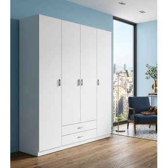 Armario 4 puertas Abenuj blanco