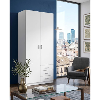 Armario 2 puertas Abenuj blanco