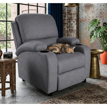 Sillón relax siesta Pushback gris