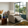 Sillón relax siesta Pushback beige