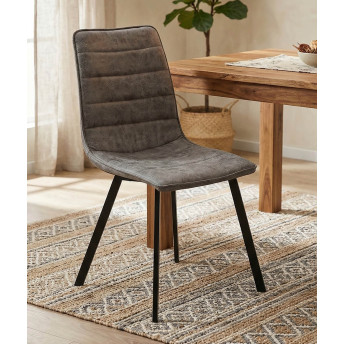 Silla comedor Berta gris cemento