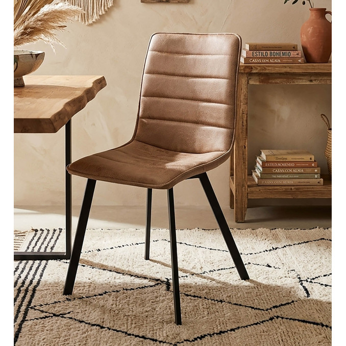 Silla comedor Berta beige piedra