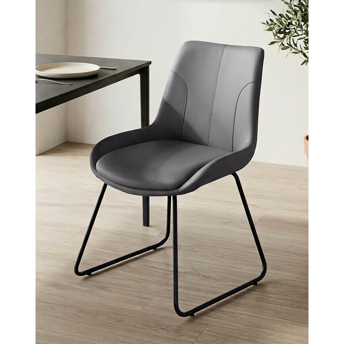 Silla gris Elise