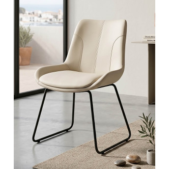 Silla beige Elise
