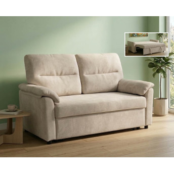 Sofá cama 2 plazas Fleming beige 150 cm