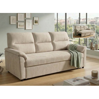 Sofá cama 3 plazas Fleming beige 200 cm