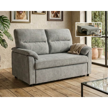 Sofá cama 2 plazas Fleming gris 150 cm