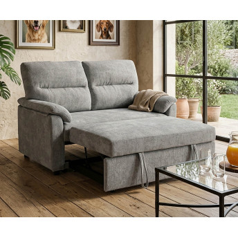 Sofá cama 2 plazas Fleming gris 140 cm