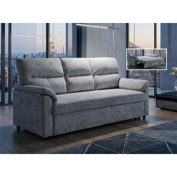 Sofá cama 3 plazas Fleming gris 200 cm