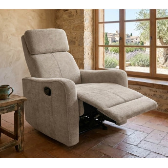 Sillón balancin relax Kardashian beige