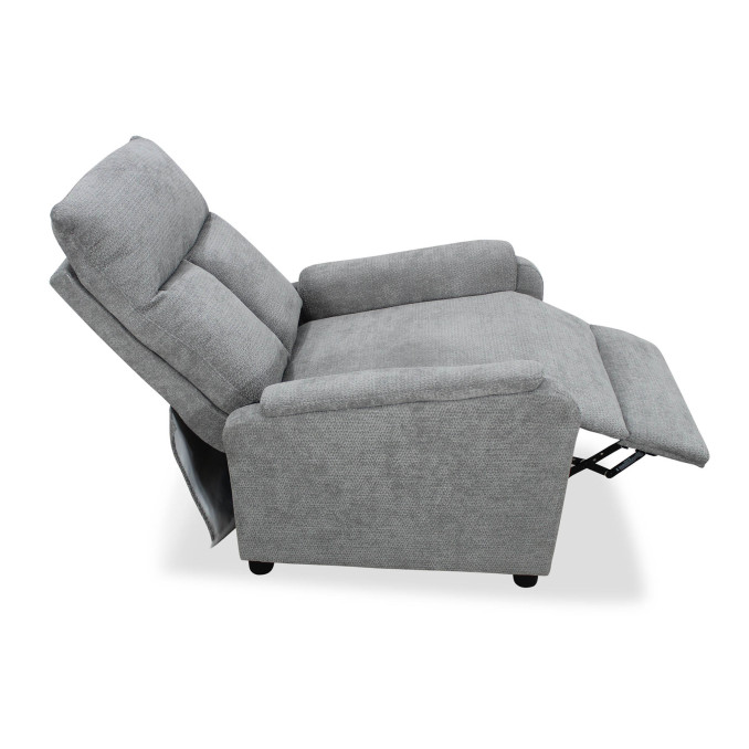 Sillón relax Cloe gris apertura de empuje