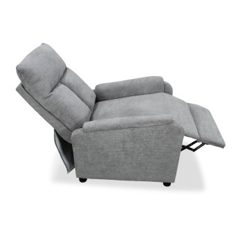 Sillón relax Cloe gris apertura de empuje