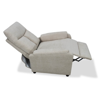 Sillón relax Cloe beige apertura de empuje