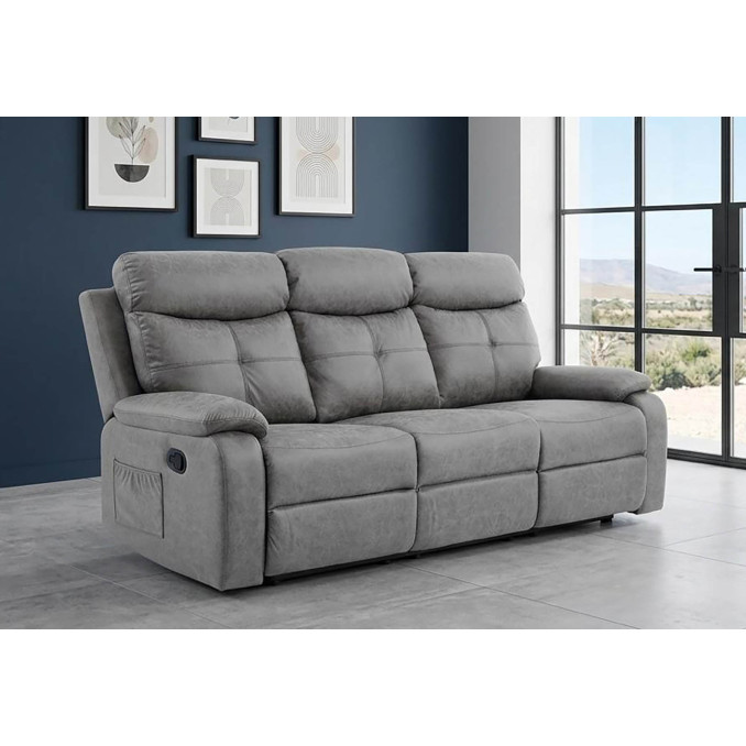 Sofá relax 3 plazas 207 cm manual Cruise