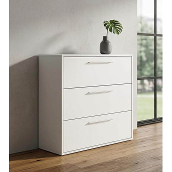 24046A (*Q ) ZEUS DELICIAS COMODA 3 CAJONES 82,9X88X40cm. Ref: DY5310 BLANCO