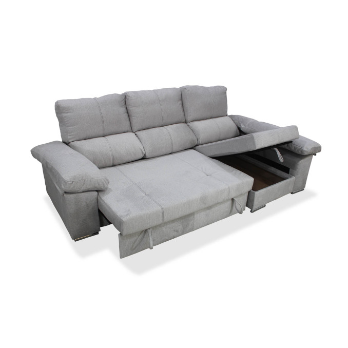 Sofá cama chaise longue derecha con arcón...