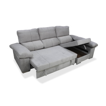 Sofá cama chaise longue derecha con arcón abatible Bunny 267 cm