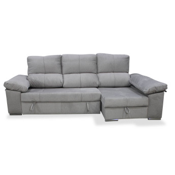 Sofá cama chaise longue derecha con arcón abatible Bunny 267 cm