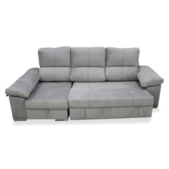 Sofá cama chaise longue izquierda con arcón abatible Bunny 280 cm