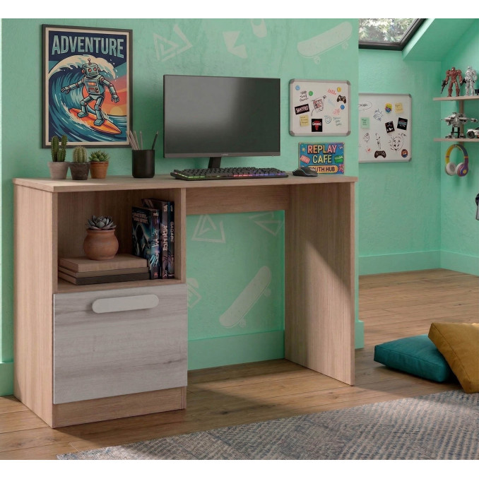 Mesa de ordenador juvenil Flash con cajones...